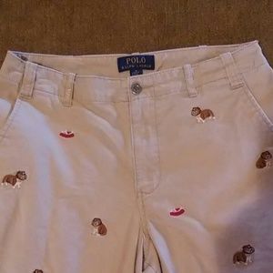 Boys Ralph Lauren shorts with English bulldogs